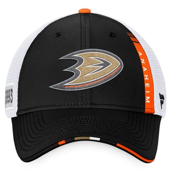 Anaheim-Ducks-Fanatics-Branded-2022-NHL-Draft-Authentic-Pro-On-Stage-Trucker-Justerbar-Keps-SvartVit.3