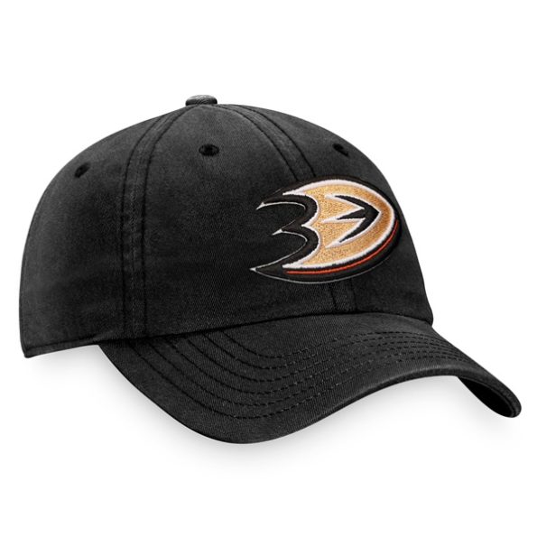 Anaheim-Ducks-Fanatics-Branded-Core-Primary-Logo-Justerbar-Keps-Svart.4