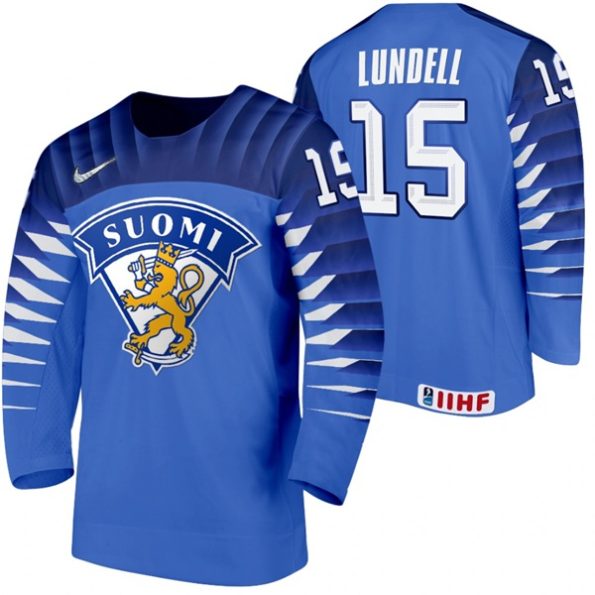 Anton-Lundell-Finland-2021-IIHF-World-Championship-Blue-Away-Jersey