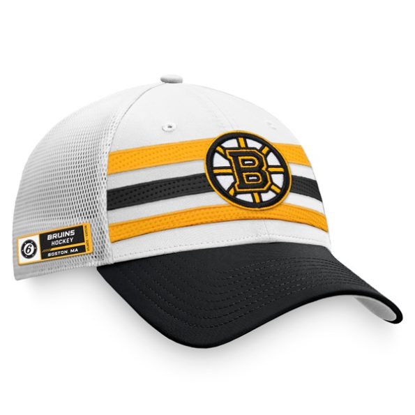 Boston-Bruins-Fanatics-Branded-2021-NHL-Draft-Authentic-Pro-On-Stage-Trucker-Snapback-Kepsar-VitSvart.4