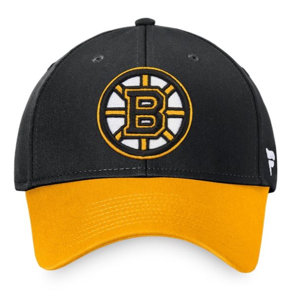 Boston-Bruins-Fanatics-Branded-Core-Justerbar-Keps-SvartGuld.3