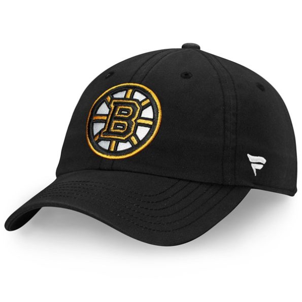 Boston-Bruins-Fanatics-Branded-Core-Primary-Logo-Justerbar-Keps-Svart.1