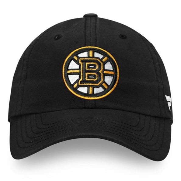 Boston-Bruins-Fanatics-Branded-Core-Primary-Logo-Justerbar-Keps-Svart.3