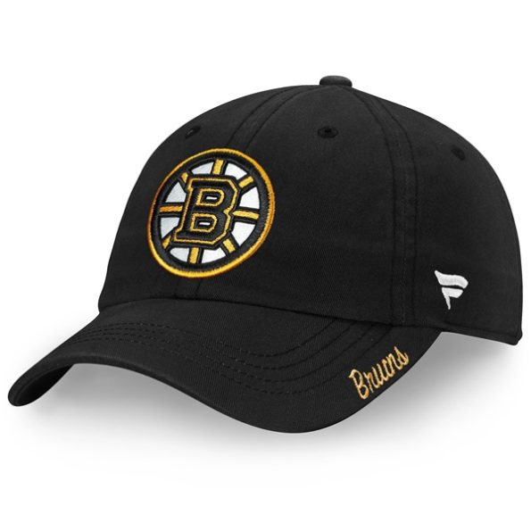 Boston-Bruins-Fanatics-Branded-Dam-Core-Primary-Logo-Justerbar-Keps-Svart.1