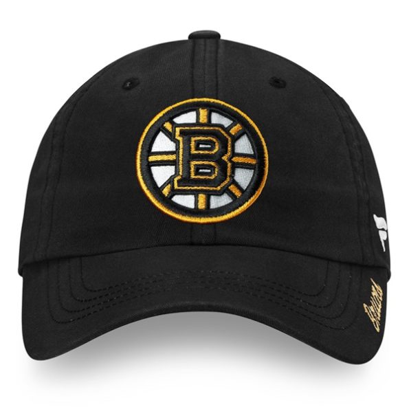 Boston-Bruins-Fanatics-Branded-Dam-Core-Primary-Logo-Justerbar-Keps-Svart.3