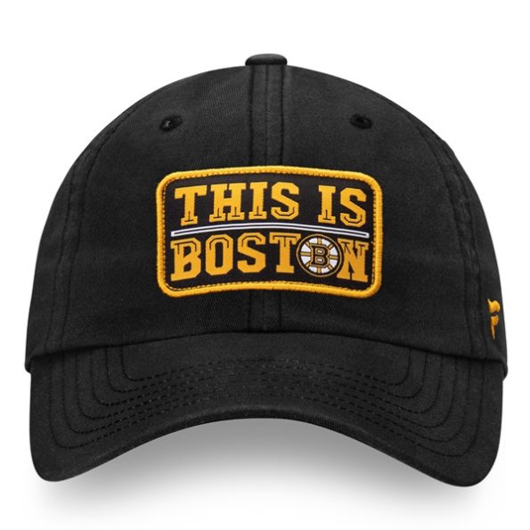 Boston-Bruins-Fanatics-Branded-Hemmatown-Justerbar-Keps-Svart.3