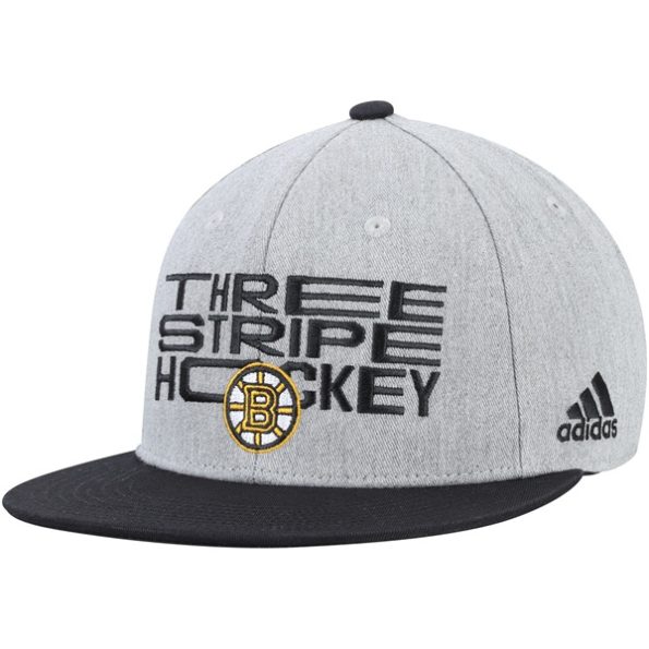 Boston-Bruins-Three-Stripe-Hockey-Justerbar-Keps-GraSvart.1