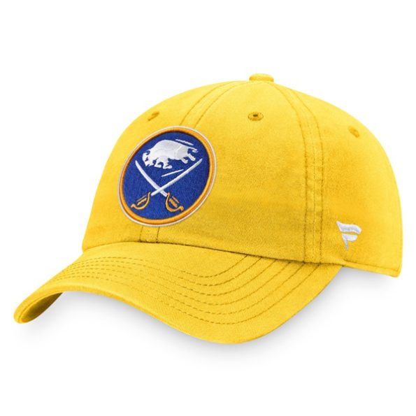 Buffalo-Sabres-Fanatics-Branded-Core-Primary-Logo-Justerbar-Keps-Guld.1