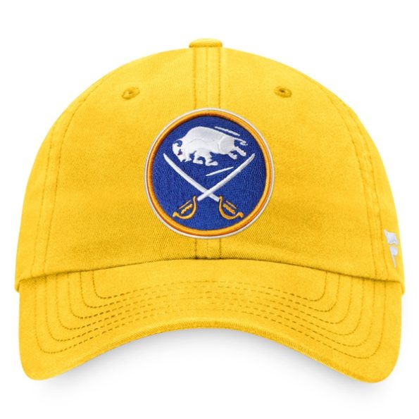 Buffalo-Sabres-Fanatics-Branded-Core-Primary-Logo-Justerbar-Keps-Guld.3