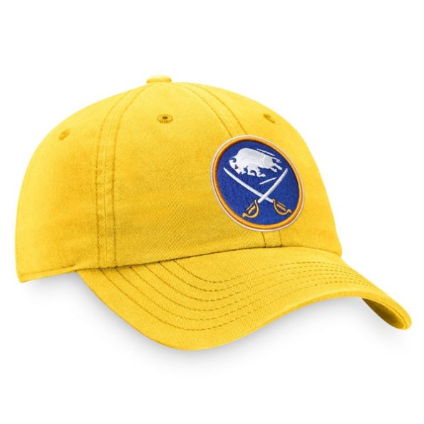 Buffalo-Sabres-Fanatics-Branded-Core-Primary-Logo-Justerbar-Keps-Guld.4