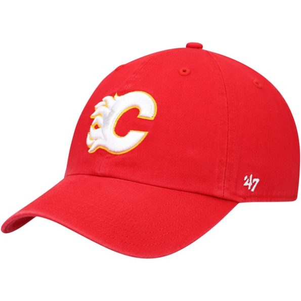 Calgary-Flames-47-Team-Clean-Up-Justerbar-Keps-Rod.1