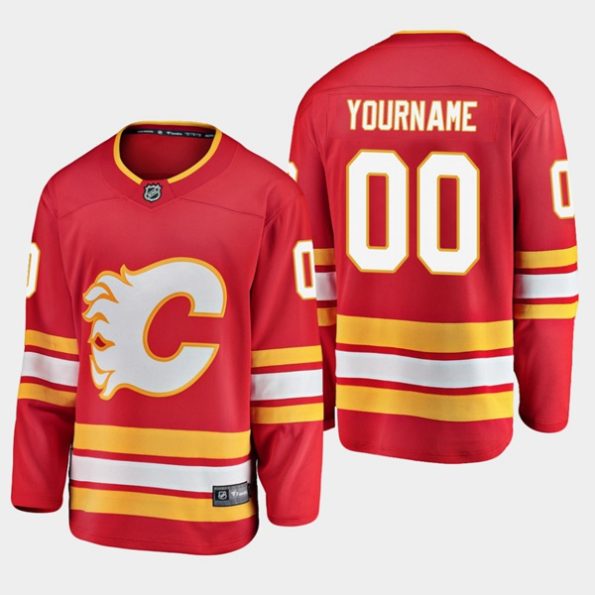 Calgary-Flames-Troja-med-eget-tryck-NO.00-Alternate-Breakaway-Player-Fanatics-Branded-Rod