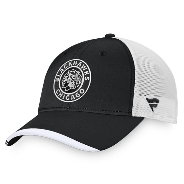 Chicago-Blackhawks-Fanatics-Branded-Authentic-Pro-Locker-Room-Logo-Trucker-Snapback-Kepsar-SvartVit.1