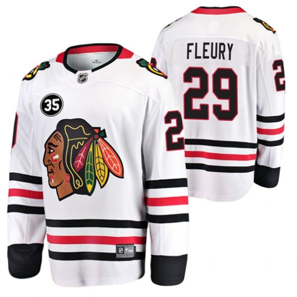Chicago-Blackhawks-Marc-Andre-Fleury-Jersey-White-35-Patch-Honor-Tony-Esposito-Away-Jersey