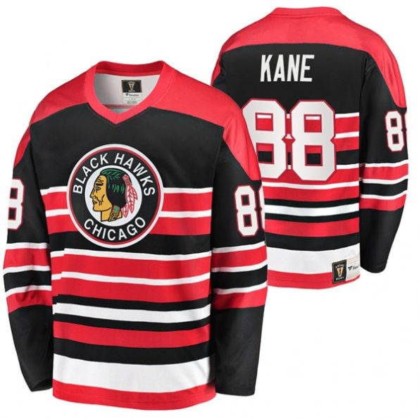 Chicago-Blackhawks-Patrick-Kane-Heritage-Vintage-Premier-Black-Red-Jersey