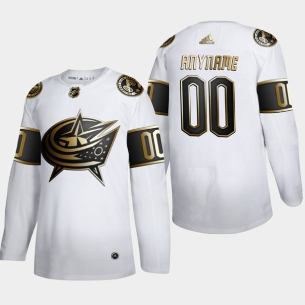Columbus-Bla-Jackets-Troja-med-eget-tryck-NO.00-NHL-Golden-Edition-Vit-Authentic