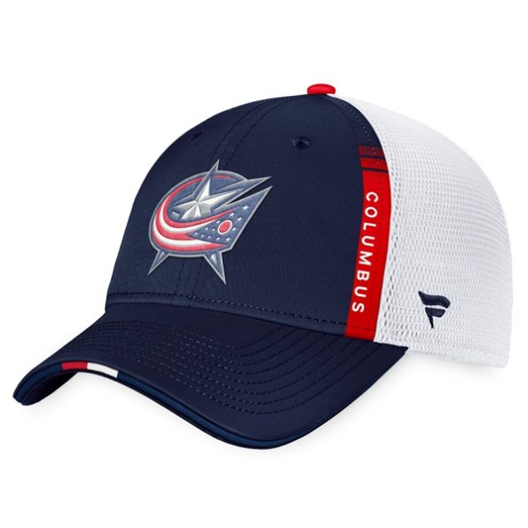 Columbus-Blue-Jackets-2022-NHL-Draft-Authentic-Pro-On-Stage-Trucker-Hat-2