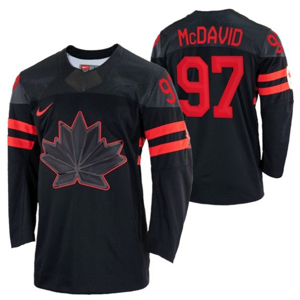 Connor-McDavid-Canada-Hockey-2022-Beijing-Winter-Olympic-Black-Alternate