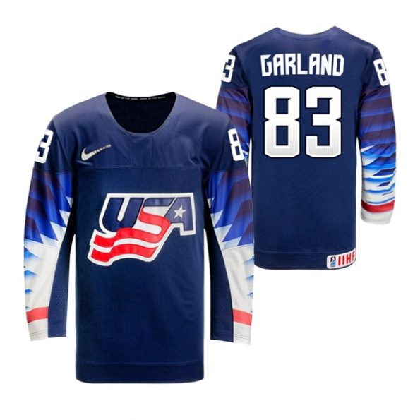 Conor-Garland-USA-2021-IIHF-World-Championship-Navy-Away-Jersey