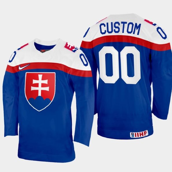 Custom-2022-IIHF-World-Championship-Slovakia-Hockey-Jersey-Blue-NO.00