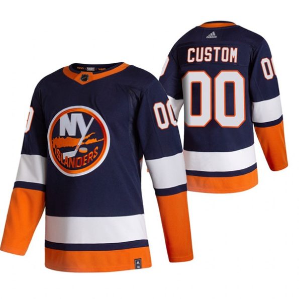 Custom-New-York-Islanders-2021-Reverse-Retro-Special-Edition-Authentic-Navy