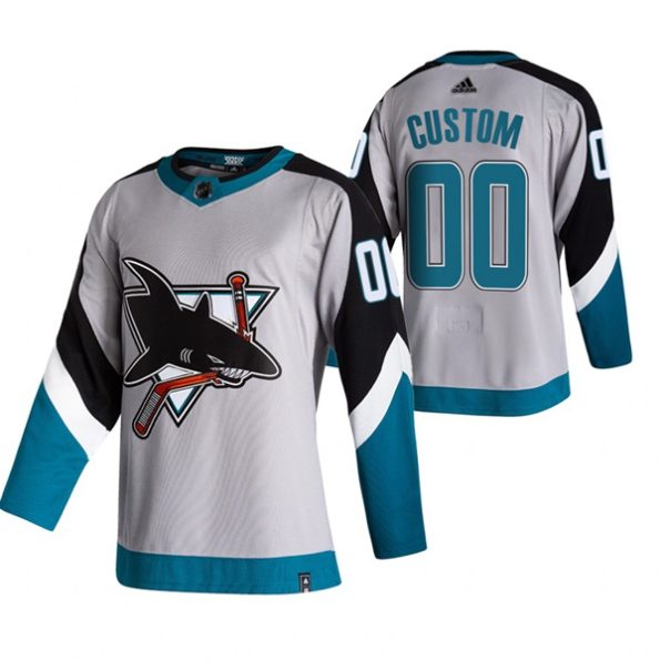 Custom-San-Jose-Sharks-2021-Reverse-Retro-Special-Edition-Authentic-Grey