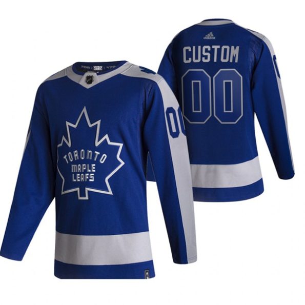 Custom-Toronto-Maple-Leafs-2021-Reverse-Retro-Special-Edition-Authentic-Blue