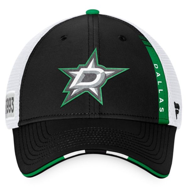 Dallas-Stars-Fanatics-Branded-2022-NHL-Draft-Authentic-Pro-On-Stage-Trucker-Justerbar-Keps-SvartVit.3