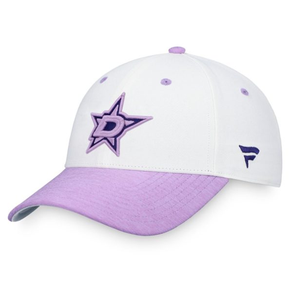 Dallas-Stars-Fanatics-Branded-Authentic-Pro-Hockey-Fights-Cancer-Snapback-Kepsar-Vitlila.1