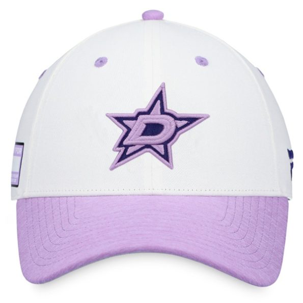 Dallas-Stars-Fanatics-Branded-Authentic-Pro-Hockey-Fights-Cancer-Snapback-Kepsar-Vitlila.3