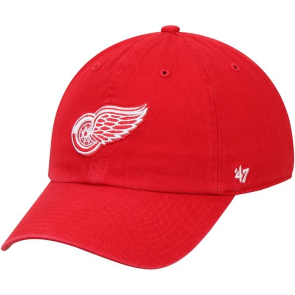 Detroit-Red-Wings-47-Clean-Up-Justerbar-Keps-Rod.1
