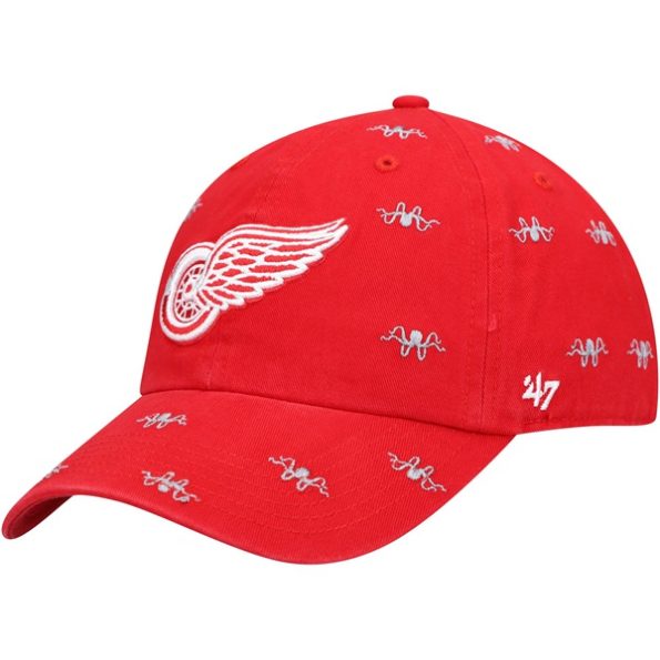 Detroit-Red-Wings-47-Dam-Confetti-Clean-Up-Logo-Justerbar-Keps-Rod.1