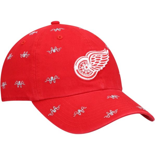 Detroit-Red-Wings-47-Dam-Confetti-Clean-Up-Logo-Justerbar-Keps-Rod.4