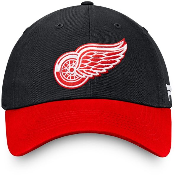 Detroit-Red-Wings-Core-Primary-Logo-Justerbar-Keps-Svart.3