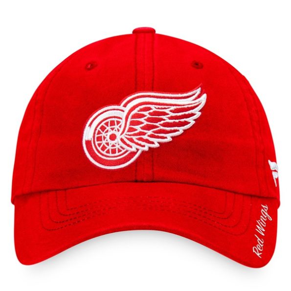 Detroit-Red-Wings-Dam-Core-Primary-Logo-Justerbar-Keps-Rod.3