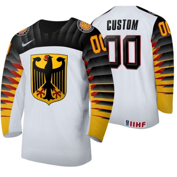 Germany-Team-NO.00-Custom-Home-2020-IIHF-World-Ice-Hockey-White-Jersey