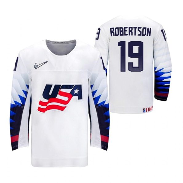 Jason-Robertson-USA-2021-IIHF-World-Championship-White-Home-Jersey