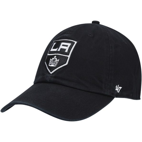 Los-Angeles-Kings-47-Logo-Clean-Up-Justerbar-Keps-Svart.1