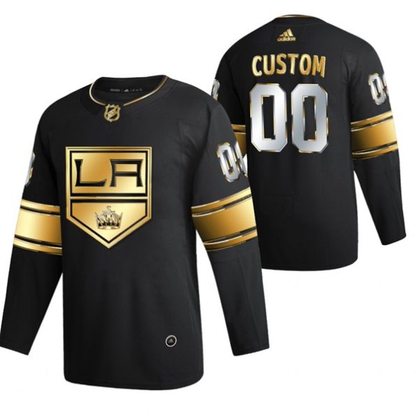 Los-Angeles-Kings-Troja-med-eget-tryck-Svart-2021-Golden-Edition-Limited-Authentic