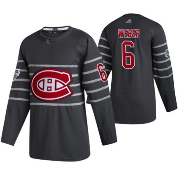 Men-Montreal-Canadiens-NO.6-Shea-Weber-Jersey-Gray-2020-NHL-All-Star