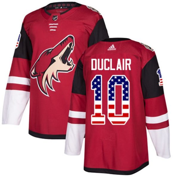 Men-s-Arizona-Coyotes-Anthony-Duclair-NO.10-Authentic-Red-USA-Flag-Fashion