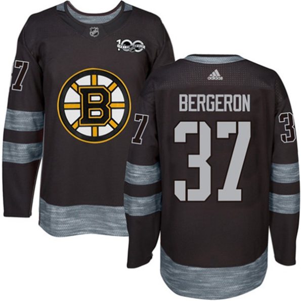 Men-s-Boston-Bruins-Patrice-Bergeron-NO.37-Authentic-Black-1917-2017-100th-Anniversary