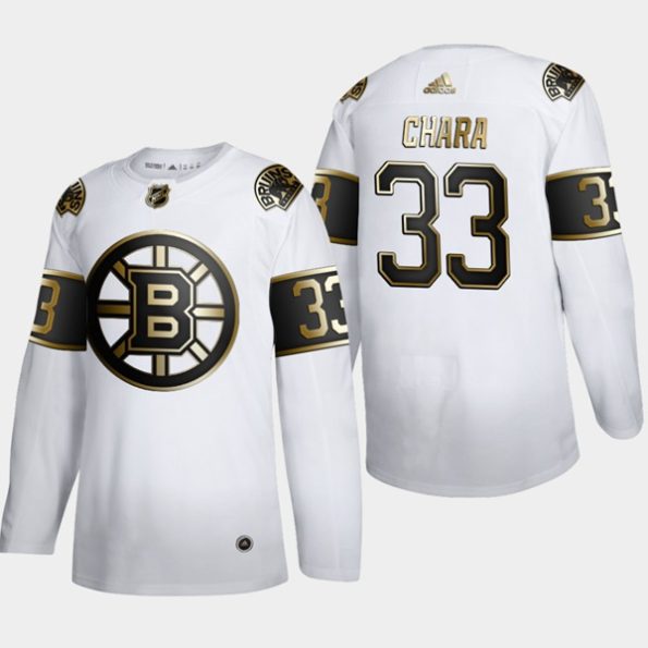 Men-s-Boston-Bruins-Zdeno-Chara-NO.33-Golden-Edition-White-Authentic