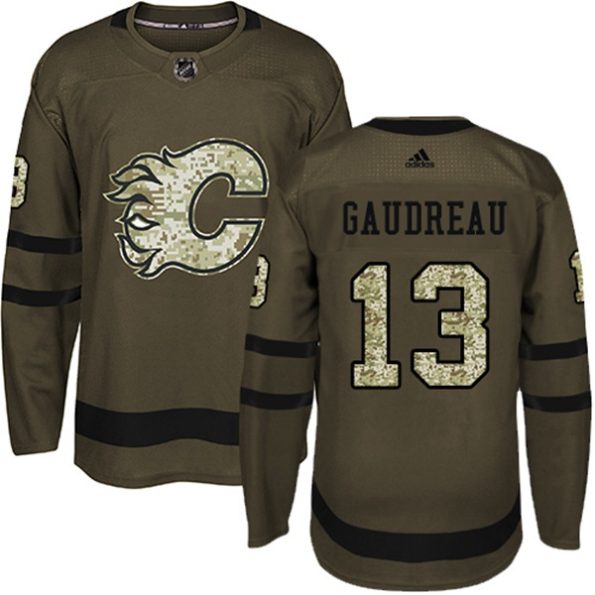 Men-s-Calgary-Flames-Johnny-Gaudreau-NO.13-Authentic-Green-Salute-to-Service