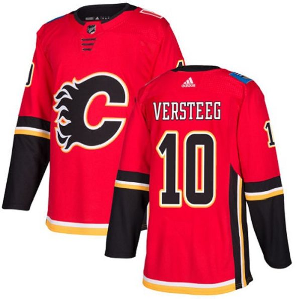 Men-s-Calgary-Flames-Kris-Versteeg-NO.10-Authentic-Red-Home