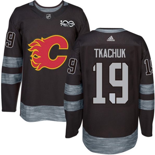 Men-s-Calgary-Flames-Matthew-Tkachuk-NO.19-Authentic-Black-1917-2017-100th-Anniversary