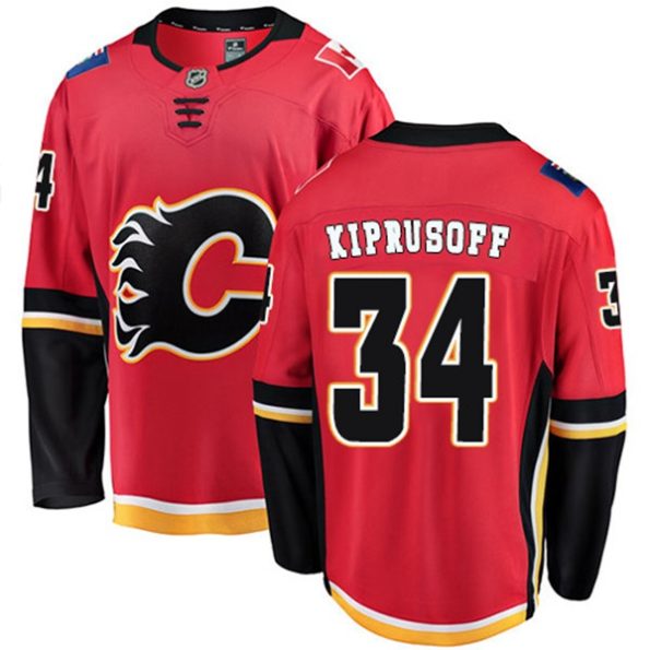 Men-s-Calgary-Flames-Miikka-Kiprusoff-NO.34-Breakaway-Red-Fanatics-Branded-Home