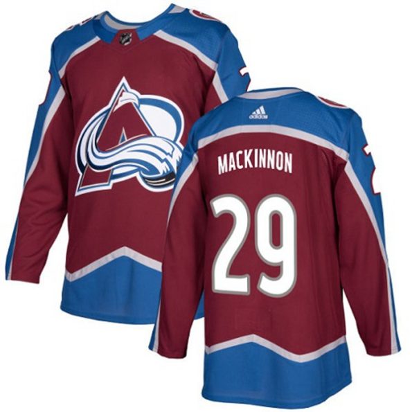 Men-s-Colorado-Avalanche-Nathan-MacKinnon-NO.29-Authentic-Burgundy-Red-Home