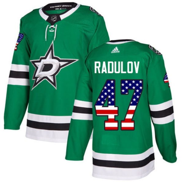 Men-s-Dallas-Stars-Alexander-Radulov-NO.47-Authentic-Green-USA-Flag-Fashion