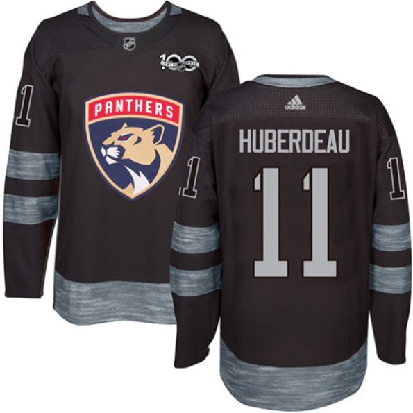 Men-s-Florida-Panthers-Jonathan-Huberdeau-NO.11-Authentic-Black-1917-2017-100th-Anniversary